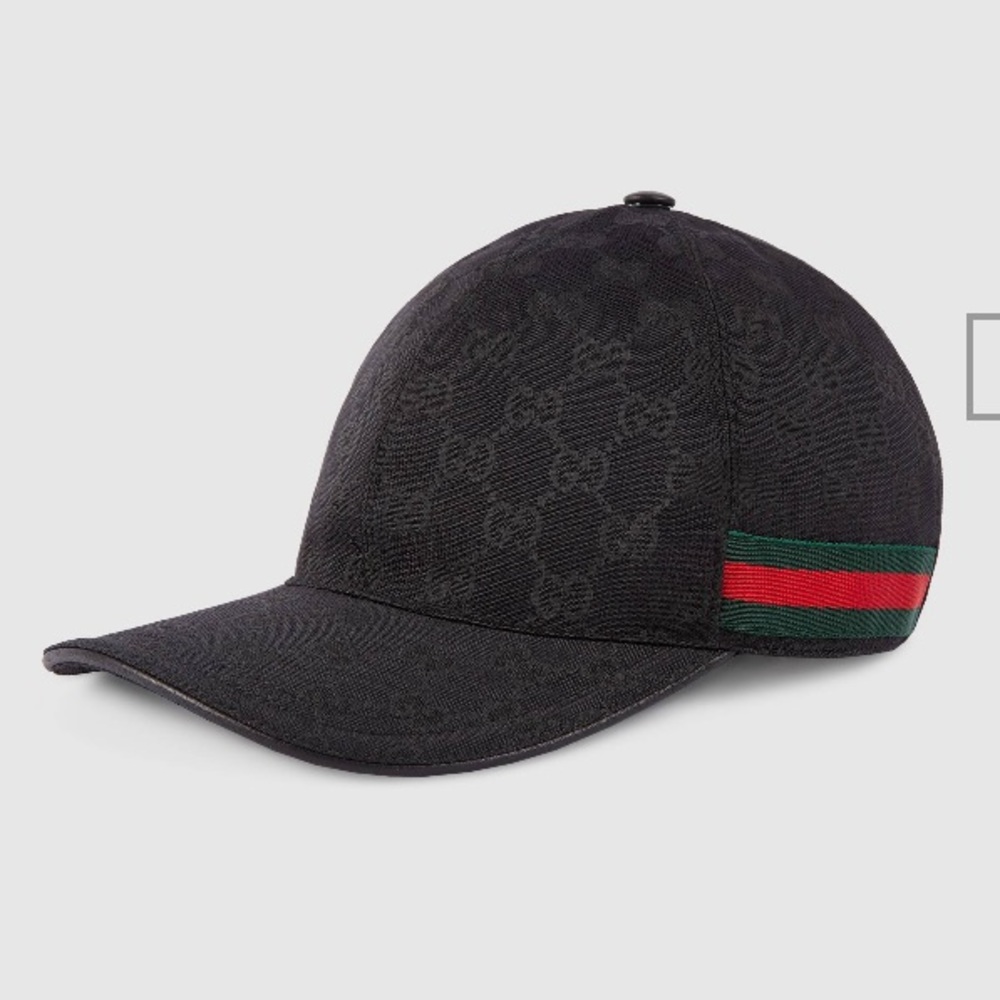 NWT Gucci Original GG canvas baseball hat with Web